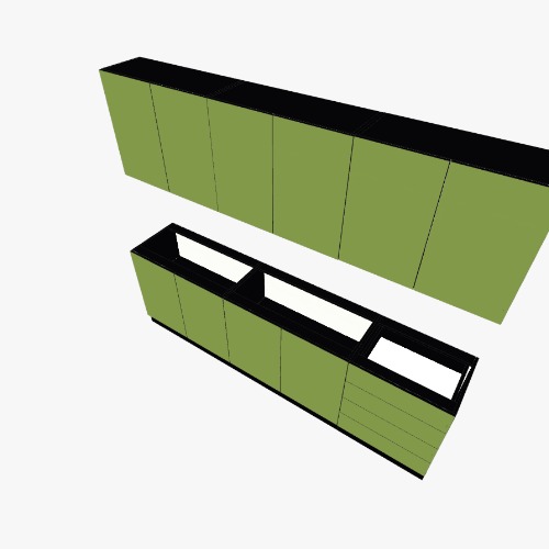 Armários de cozinha da casa antiga 59