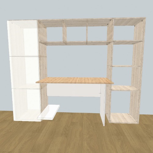 Biurko tego typu Progetti e disegni di mobili 3D gratuiti dalla Comunità Flatma