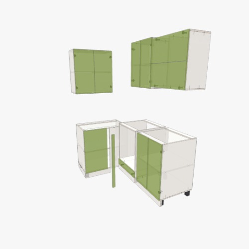 Cocina Proyek dan denah furnitur 3D gratis dari Komunitas Flatma