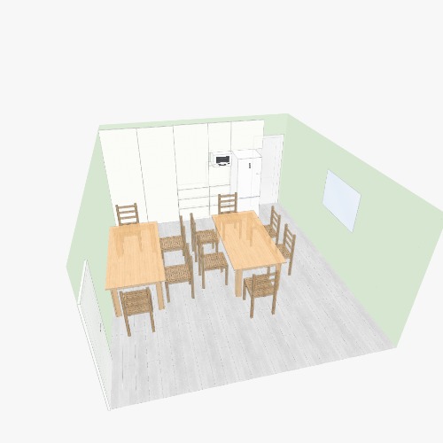 Comedor y sala de reu Dự án và bản vẽ nội thất 3D miễn phí từ Cộng đồng Flatma