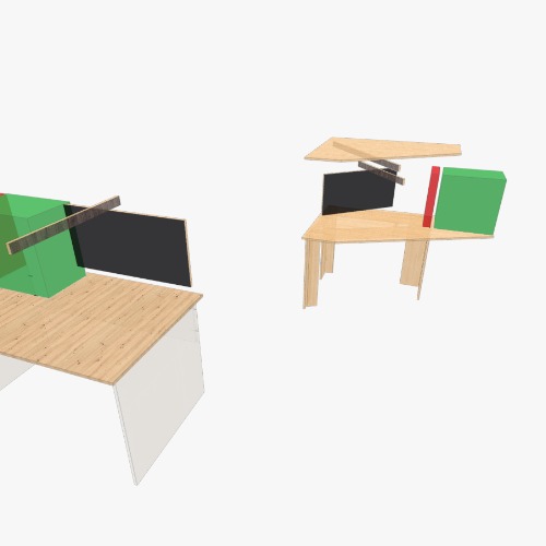 Corner PC table 2 variants Free 3D furniture designs and blueprints from Flatma Community
