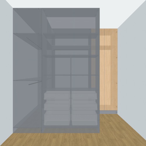 Custom wardrobe/separate room
