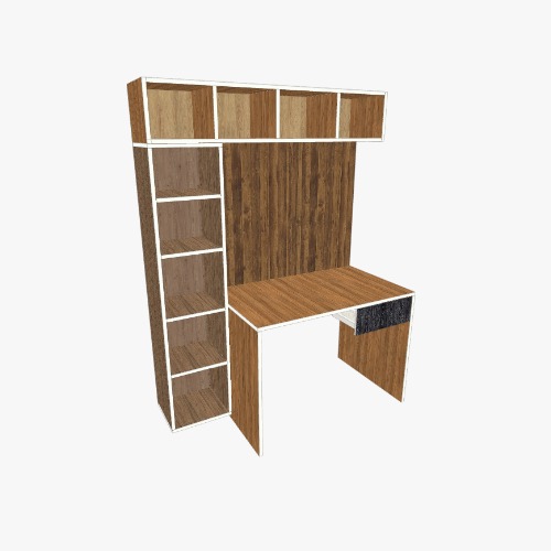 Ders Çalışma Masası Kütüphaneli