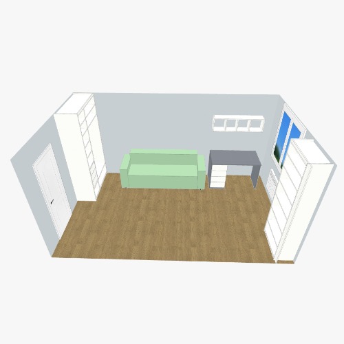 детская Proyek dan denah furnitur 3D gratis dari Komunitas Flatma