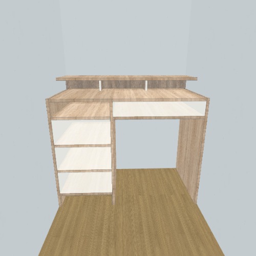 escritorio Бесплатные 3D-проекты мебели и чертежи от сообщества Flatma