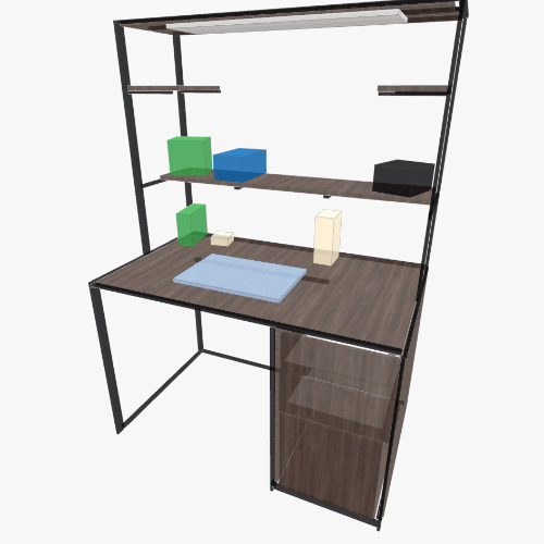 Escritorio de elementos de Electronica Free 3D furniture designs and blueprints from Flatma Community