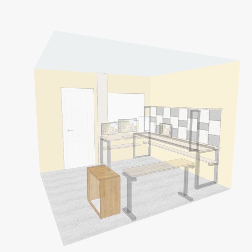 Previes escritorio en L Free 3D furniture designs and blueprints from Flatma Community