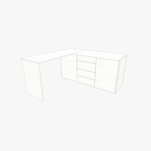 Escritorio L Free 3D furniture designs and blueprints from Flatma Community