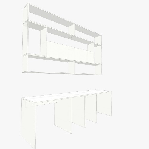 Escritorio V1 Free 3D furniture designs and blueprints from Flatma Community