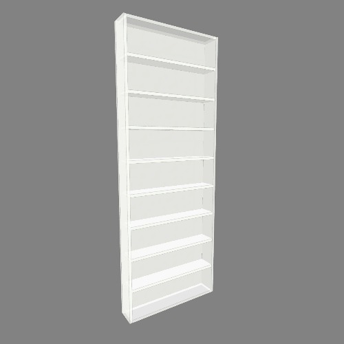 Estantería detras de la puerta