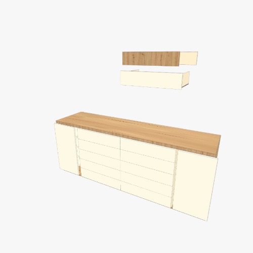 Franklin Proyek dan denah furnitur 3D gratis dari Komunitas Flatma