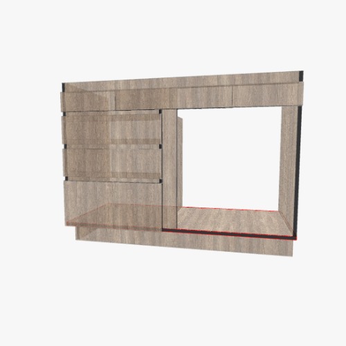 Gabinete para Pia com Gavetas Free 3D furniture designs and blueprints from Flatma Community