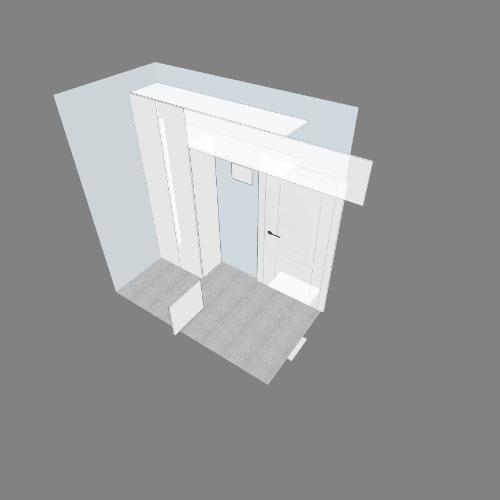 Гардеробная в коридоре Free 3D furniture designs and blueprints from Flatma Community