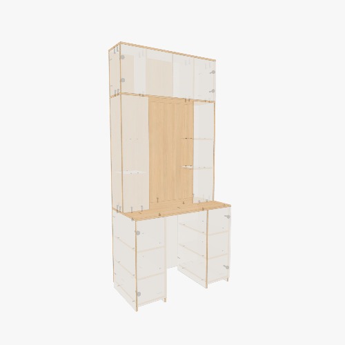 Туалетный стол Пенелопа 11 BMS Free 3D furniture designs and blueprints from Flatma Community