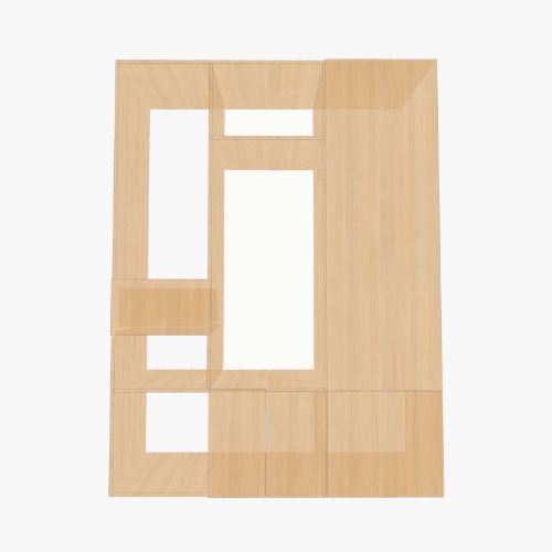 прихожая Dự án và bản vẽ nội thất 3D miễn phí từ Cộng đồng Flatma