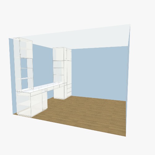 шкаф-стол у окна 1 Free 3D furniture designs and blueprints from Flatma Community