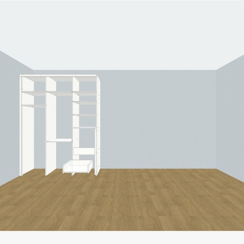 Шкаф в комнату Flatma कम्युनिटी से मुफ्त 3D फर्नीचर प्रोजेक्ट और ब्लूप्रिंट