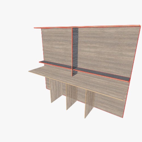 double desk 来自Flatma社区的免费3D家具项目和图纸