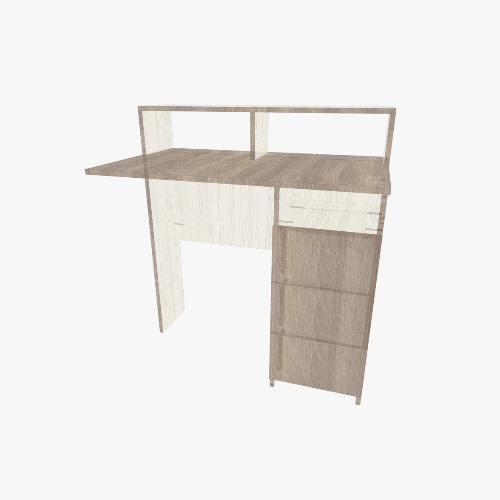 Стол письменный с полками