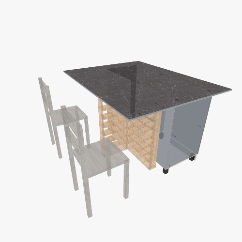 Исходные параметры стола-осрова