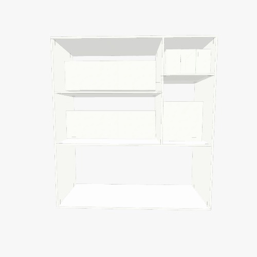 Кабинет Proyek dan denah furnitur 3D gratis dari Komunitas Flatma