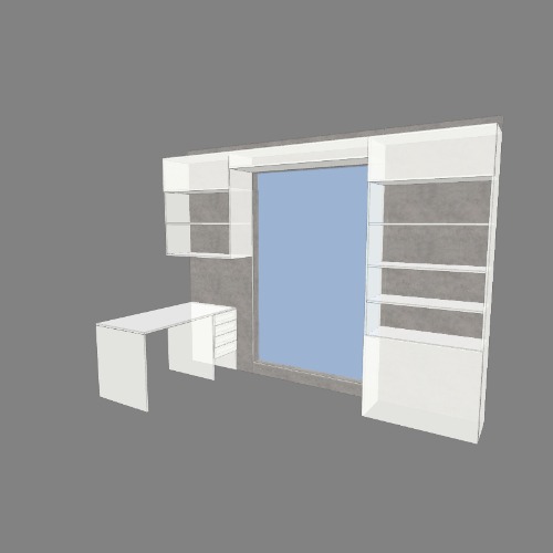 Книжный шкаф спальня Free 3D furniture designs and blueprints from Flatma Community