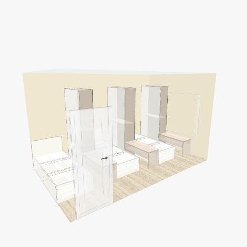 Комната Flatma কমিউনিটি থেকে ফ্রি 3D আসবাবপত্র প্রজেক্ট এবং ব্লুপ্রিন্ট