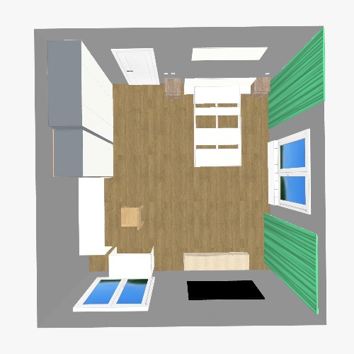 Комната Flatma কমিউনিটি থেকে ফ্রি 3D আসবাবপত্র প্রজেক্ট এবং ব্লুপ্রিন্ট