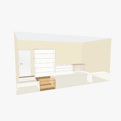 комната макс Proyectos y planos de muebles 3D gratuitos de la Comunidad Flatma