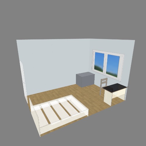 комната с клеткой