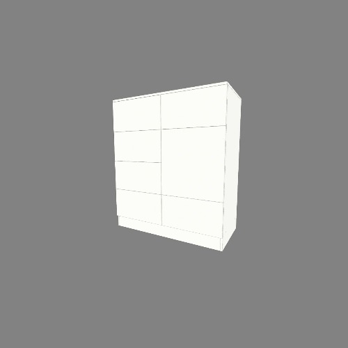 Комод с ящиками в два столбца Free 3D furniture designs and blueprints from Flatma Community