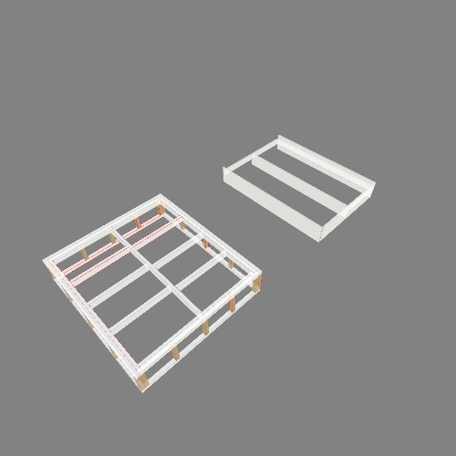 Кровать Free 3D furniture designs and blueprints from Flatma Community