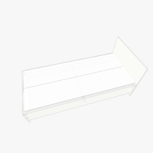 Кровать односпальная с вкладышем