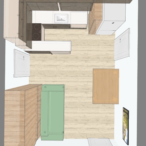 Кухня гостинная Бесплатные 3D-проекты мебели и чертежи от сообщества Flatma