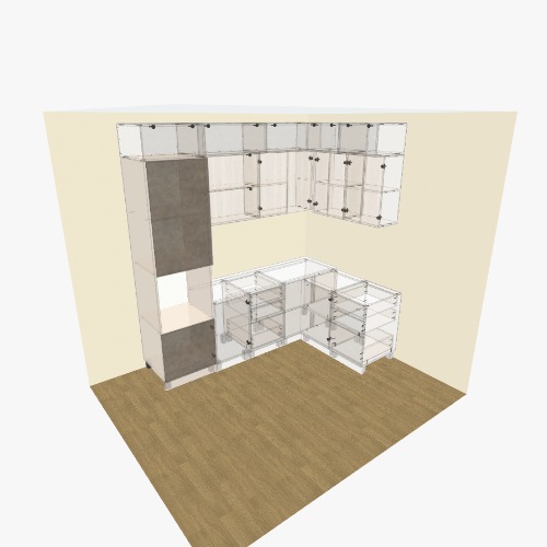 Кухня №3 Flatma 커뮤니티의 무료 3D 가구 프로젝트 및 도면