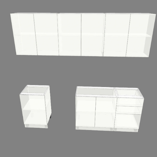 Кухня №6зддд Free 3D furniture designs and blueprints from Flatma Community