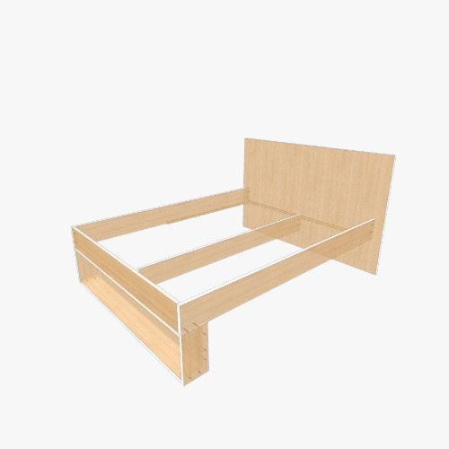 Lit etagere tiroir 来自Flatma社区的免费3D家具项目和图纸