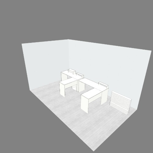 Mesa em L - Uso 2 Chapas Projetos e plantas de móveis 3D gratuitos da Comunidade Flatma