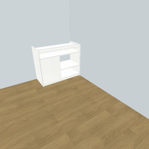 mesa para refri y pecera