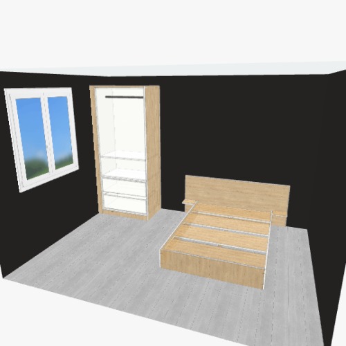 meuble de penderie sans façade Projets et plans de meubles 3D gratuits de la Communauté Flatma