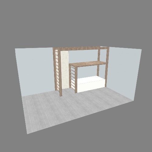 M_Hochbett Proyectos y planos de muebles 3D gratuitos de la Comunidad Flatma