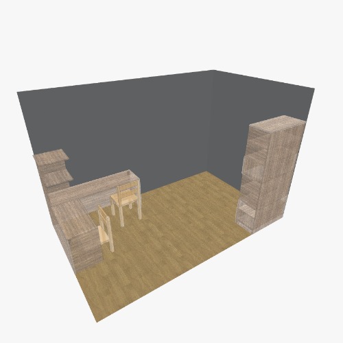 Mobile per letto castello e scrivania