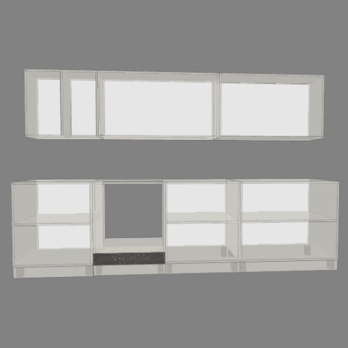 مطبخ Бесплатные 3D-проекты мебели и чертежи от сообщества Flatma