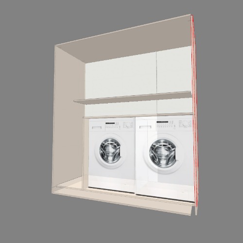 mueble exterior lavadora