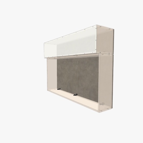 mueble tras sofa de 2 partes