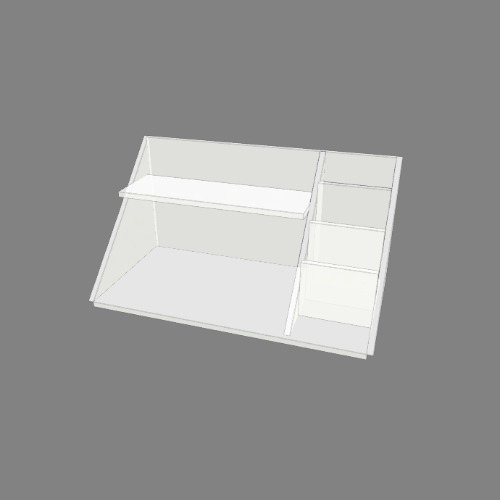 Organizador de escritorio Бесплатные 3D-проекты мебели и чертежи от сообщества Flatma