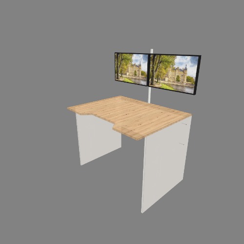 ПК стол Бесплатные 3D-проекты мебели и чертежи от сообщества Flatma