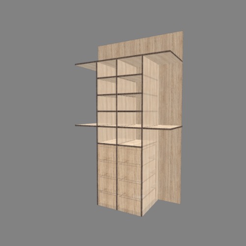 Placard_Chicas Бесплатные 3D-проекты мебели и чертежи от сообщества Flatma