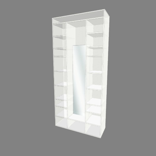 полка с зеркалом