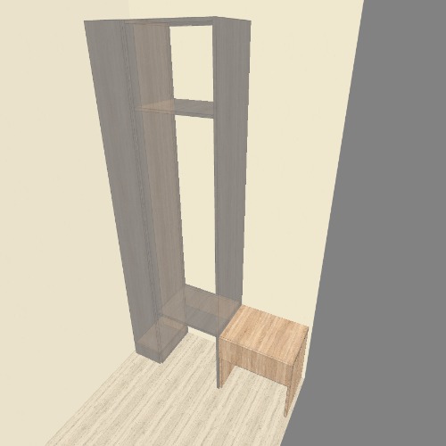 Прихожая Бесплатные 3D-проекты мебели и чертежи от сообщества Flatma